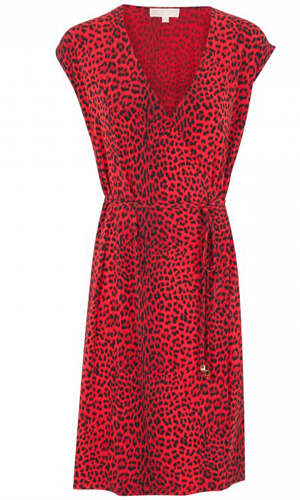 Animal-print wrap dress, £150, Michael Kors at Harvey Nichols