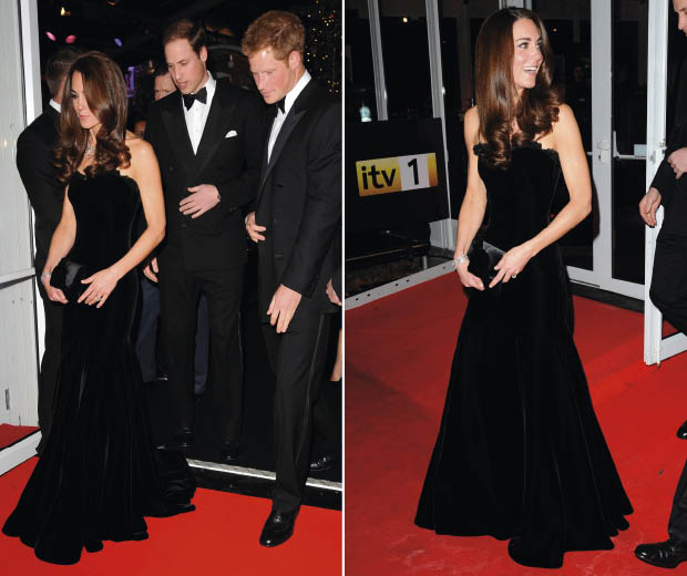 Kate Middleton Wearing Alexander McQueen at The Night Of Hero’s award ceremony