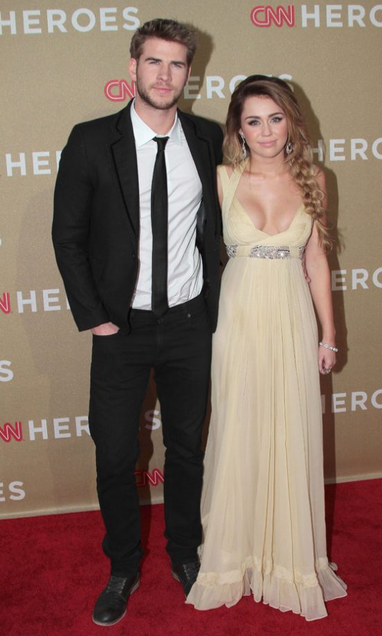 Miley Cyrus And Liam Hemsworth Glammed Up For The CNN Heroes All-Star Tribute 2011