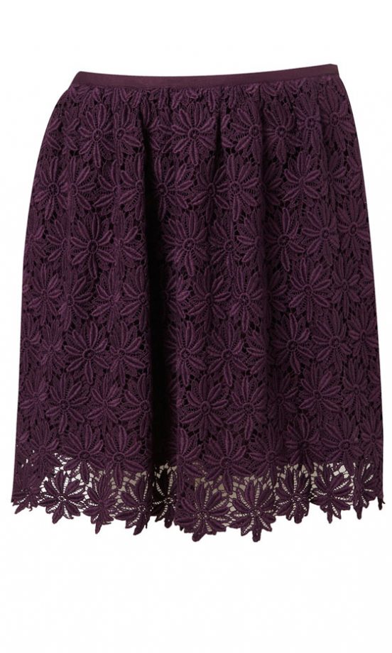 Topshop Purple Crochet Skirt, £42