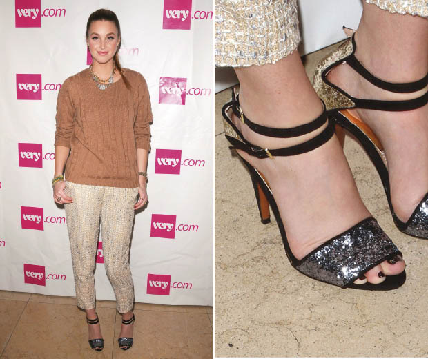 Whitney Port wearing Zara shoes at the Very.com launch in LA