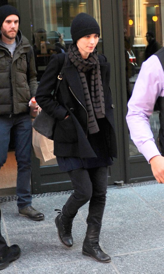 Rooney Mara Ditched The Fab Frocks For A Casual Look In New York, 2012
