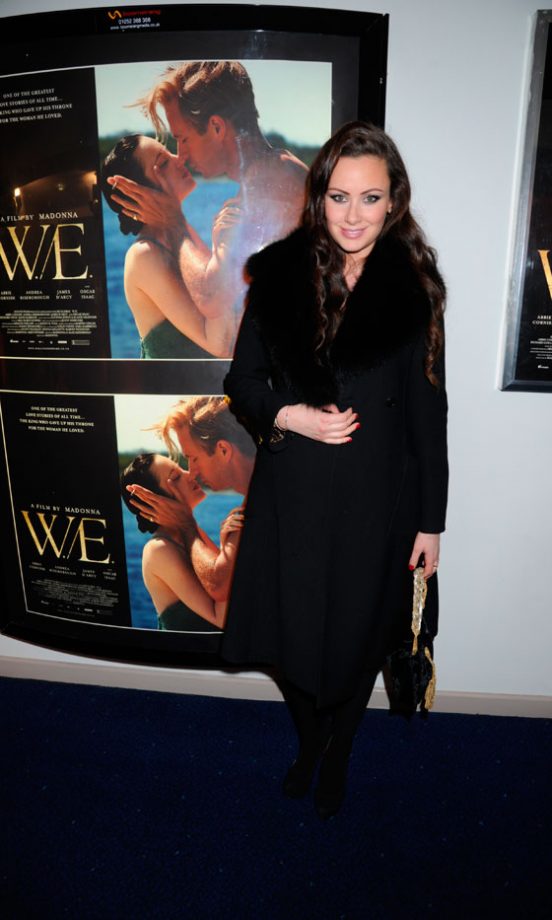 Camilla Al Fayed Wrapped Up At The London Premiere Of W.E, 2012