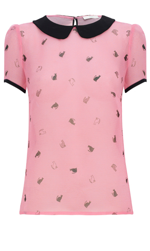 Shop for your Victoria Beckham-style cat prints at Marks & Spencer