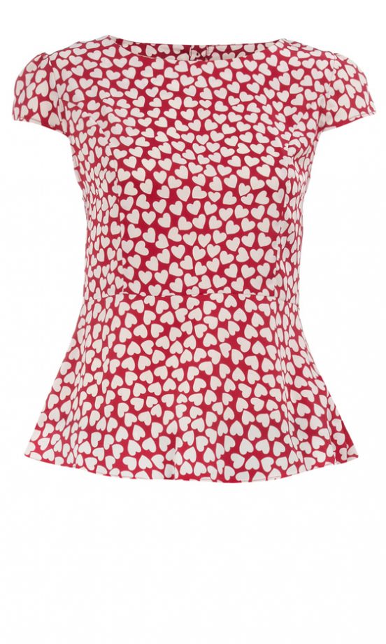 Dorothy Perkins Heart Print Top, £22