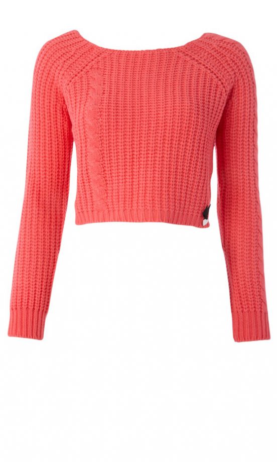 Lipsy Coral Cropped Jumper, £30