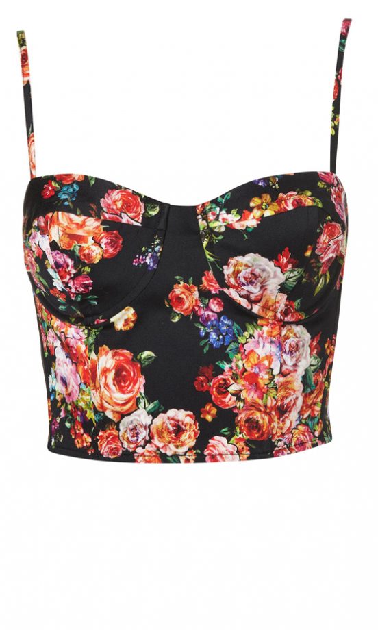 Topshop Floral Corset, £30