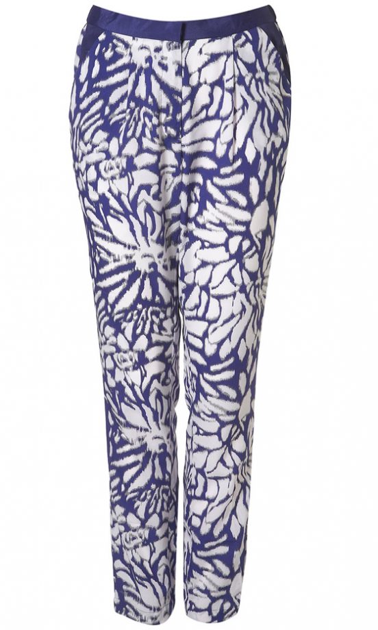 Topshop Printed Tapered Trousers, £35