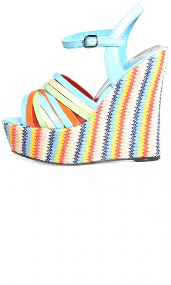 AX Paris Stripe Wedges, £38.99