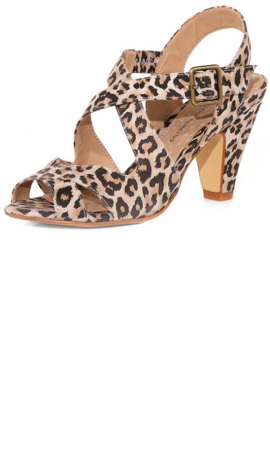 Dorothy Perkins Leopard Mid Sandals, £35