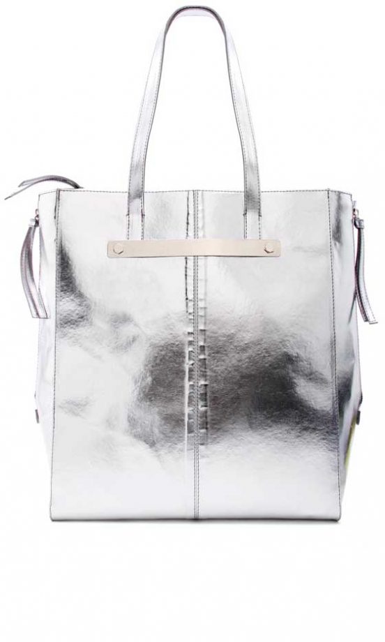 Mango Silver Shopper, £64.99