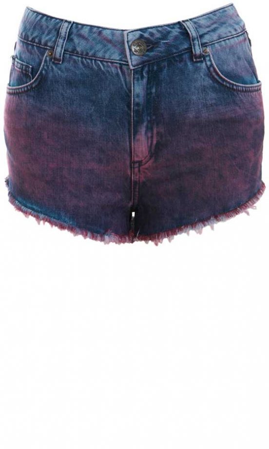 Miss Selfridge Purple Dip Dye Short, £32