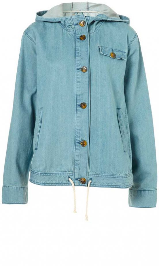 Topshop Blue Denim Swing Parka, £55