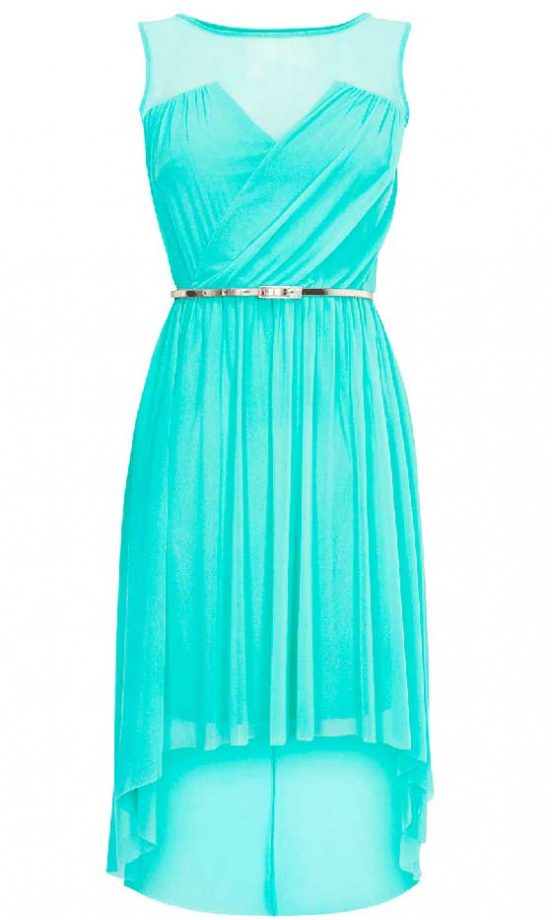 Warehouse Mesh High Low Hem Dress, £52