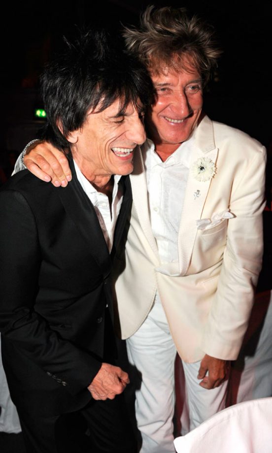 Ronnie Wood And Rod Stewart At The Glamour Women Of The Year Awards 2012