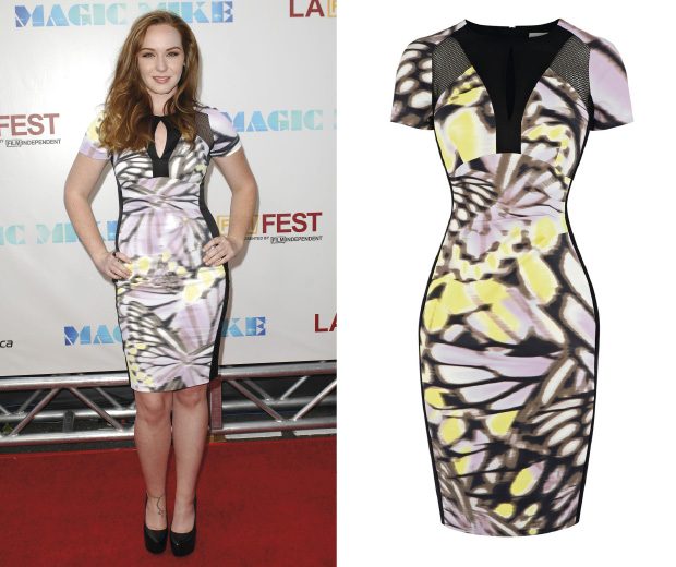 Wow! Camryn Grimes rocks high street fashion favourite Karen Millen at the Magic Mike premiere