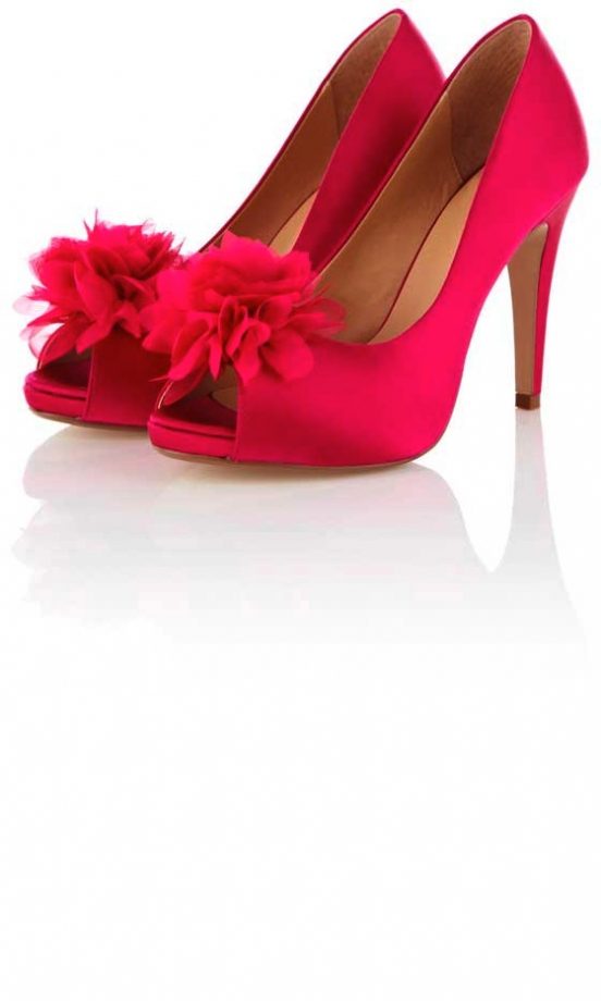 Coast Hot Pink Corsage Shoes, £80