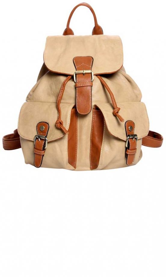 Boohoo Contrast Pu Rucksack, £25