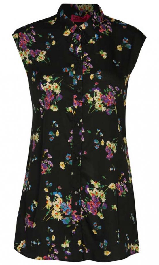 Boohoo Floral Open Back Shirt, £15