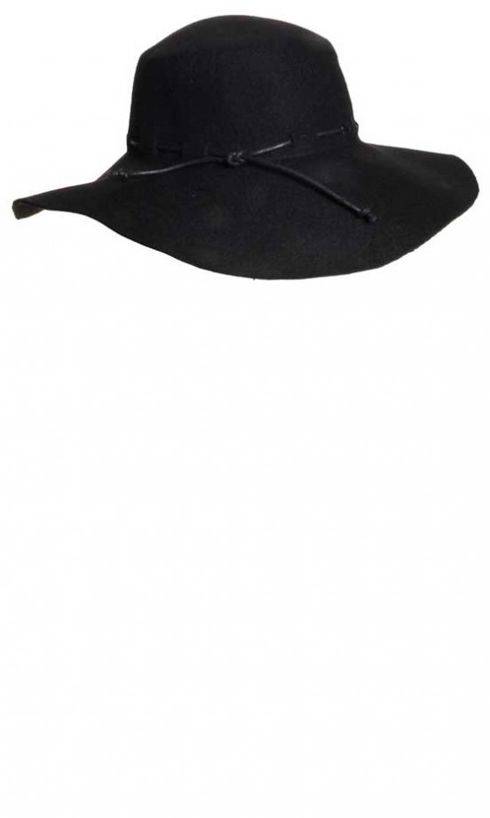 Boohoo Black Rope Trim Fedora Hat, £12
