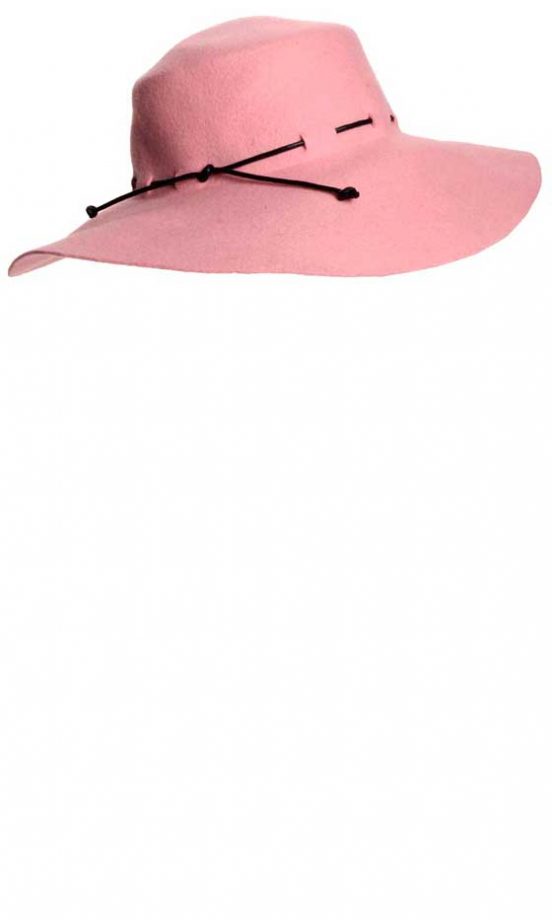 Boohoo Pink Rope Trim Fedora Hat, £12