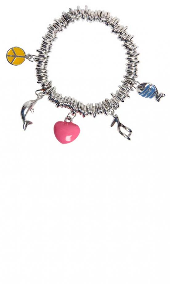 Boohoo Charm Detail Metal Bracelet, £5