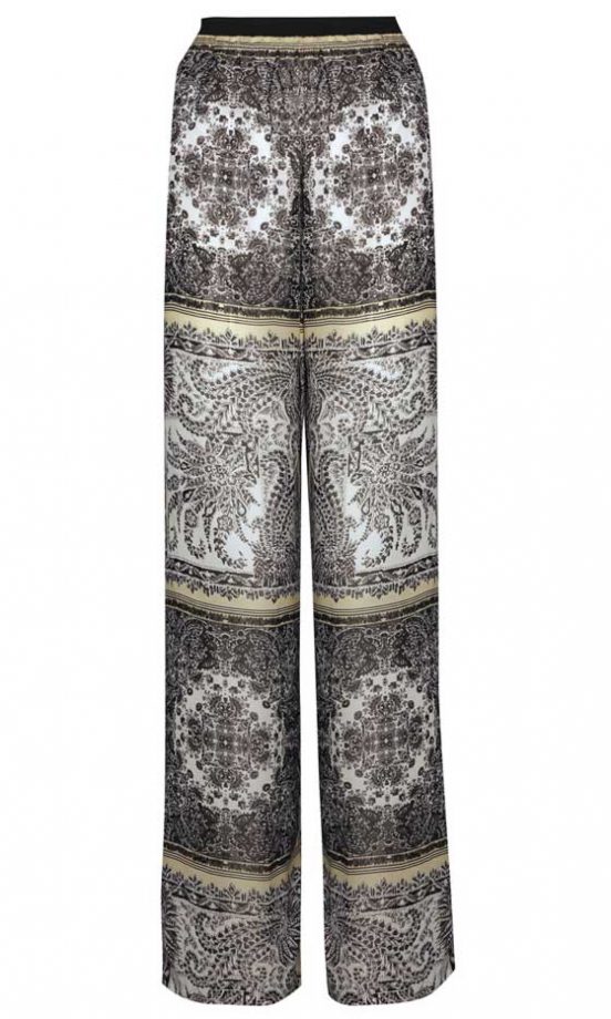 Boohoo Scarf Print Chiffon Trousers, £20