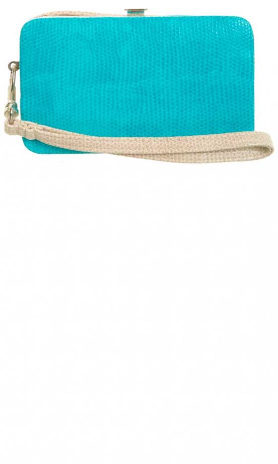Miss Selfridge Turquoise Snake Effect iPhone Case, £16
