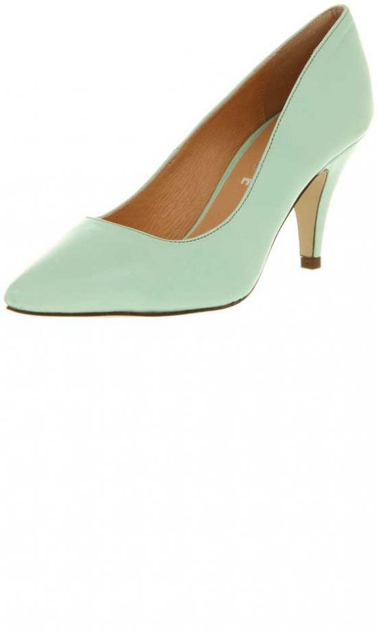 Office Mint Leather Courts, £55