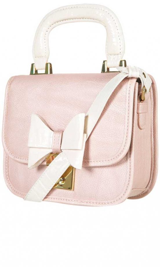 Topshop Croc Trim Bow Bag, £25