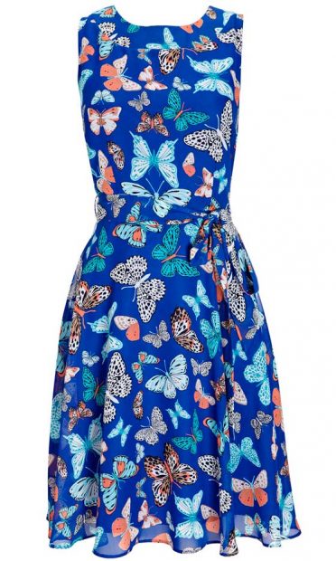 Wallis Butterfly Print Dress, £40