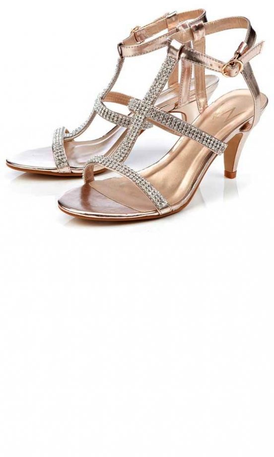 Wallis Gold Diamante Strappy Sandal, £45