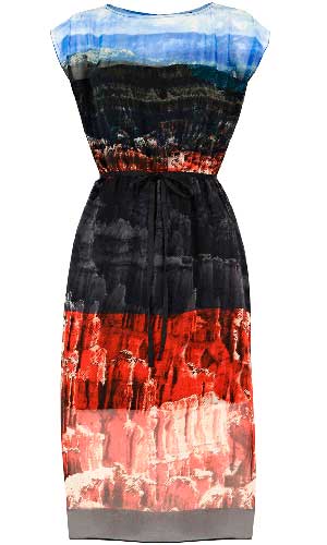 High street fashion favourite Warehouse's gorgeous canyon print dress