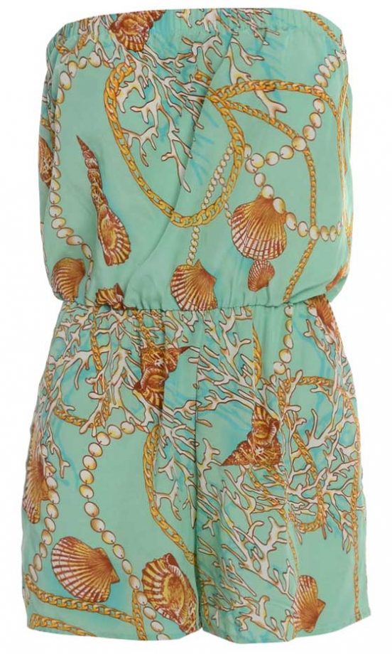 AX Paris Shell Strapless Playsuit, £18