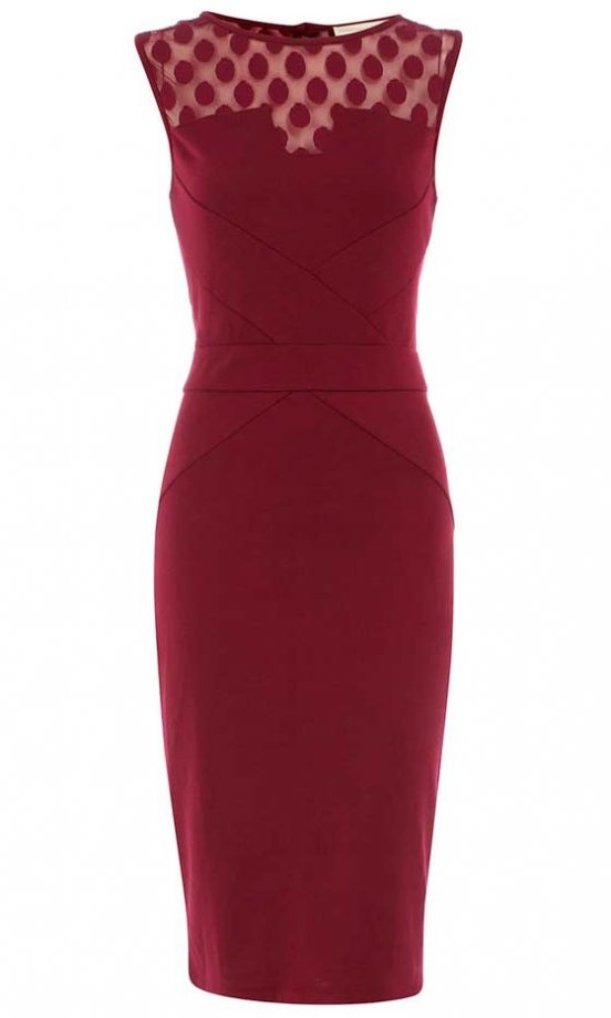 Dorothy Perkins Raspberry Spot Shift, £30