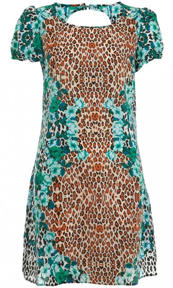 Miss Selfridge Animal Print Shift Dress, £39