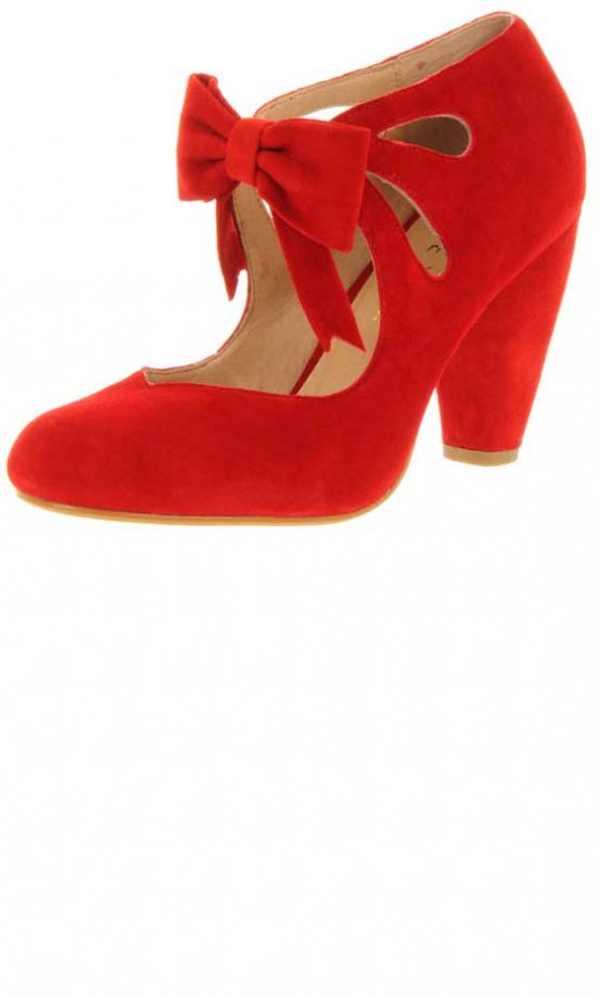 Office Red Bow Heels, £65