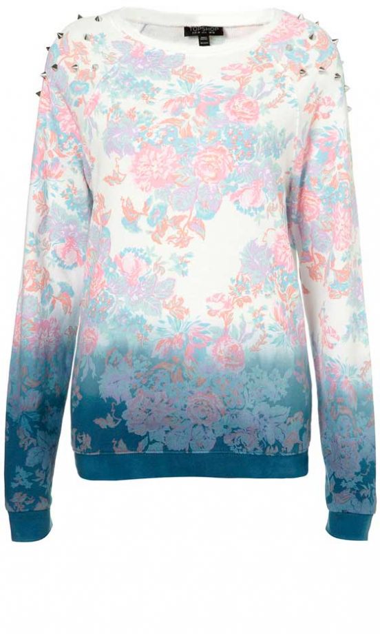 Topshop Floral Studded Jumper, £38