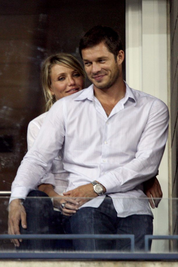 Cameron Diaz And Boyfriend Paul Sculfor At The US Open, 2008
