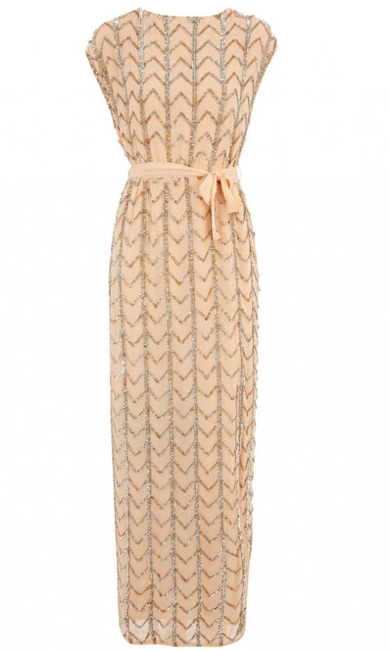 Dorothy Perkins Peach Embellished Maxi Dress, £150