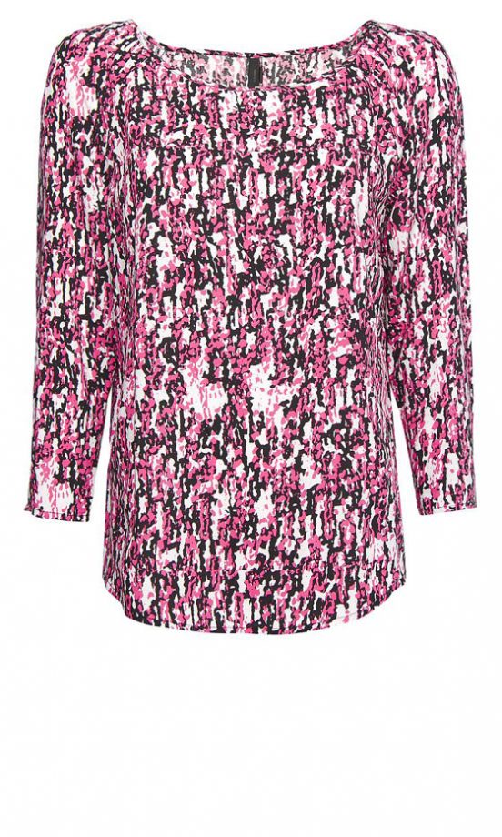 Mango Pink Printed Blouse, £22.99