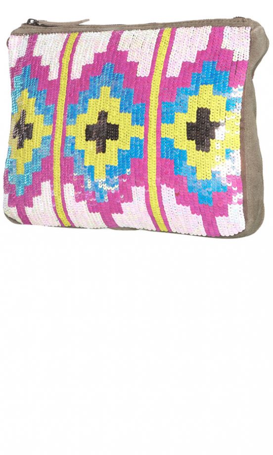 Topshop Aztec Sequin Clutch, £42