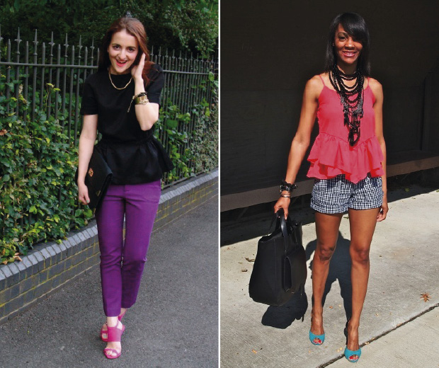 We're loving the peplum high street fashion trend on our street style site!