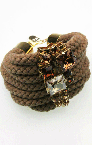 Buy this Swarovski crystal bracelet by Sabrina Dehoff at Lovelysvintageemporium.com
