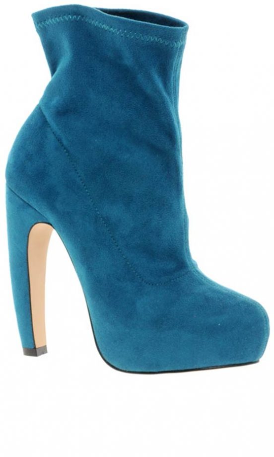 ASOS Blue Suede Ankle Boots, £55