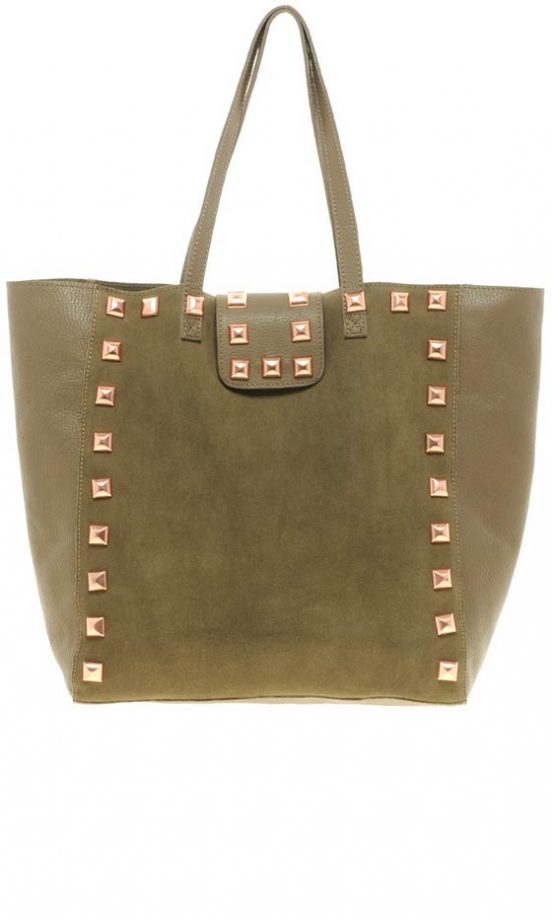 ASOS Suede Studded Shopper, £65