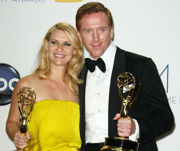 Claire Danes and Damian Lewis scooped Emmy Awards for their roles in Homeland