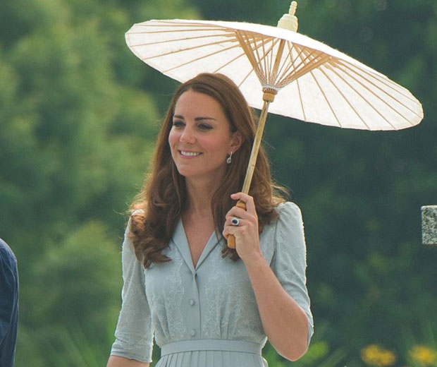 Kate Middleton chose to wear Jenny Packham again for her final day in Singapore