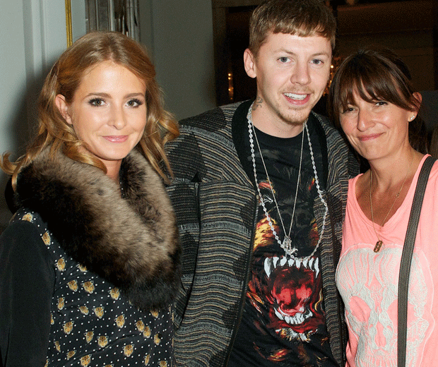 Millie Mackintosh chilling with Professor Green and Davina McCall at Fearne Cotton's Very Fashion Show!