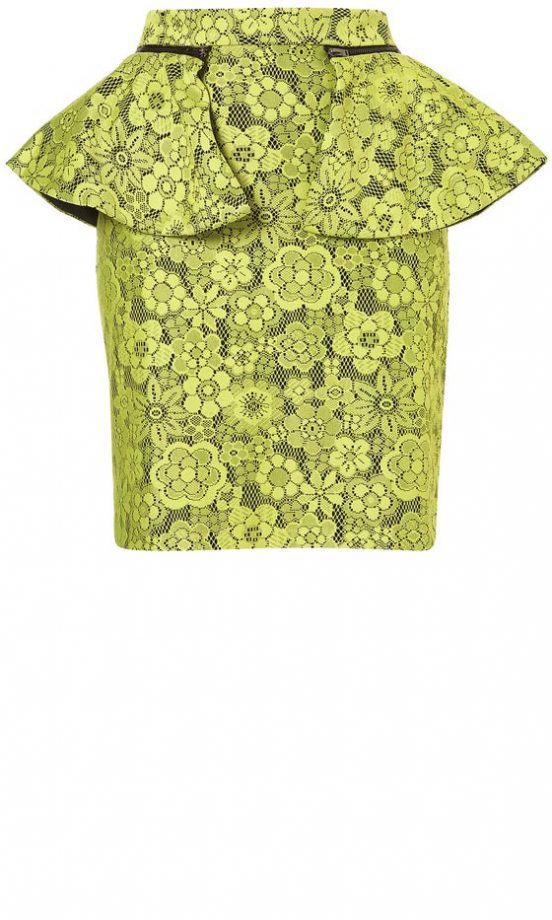 Topshop Lace Peplum Skirt, £40